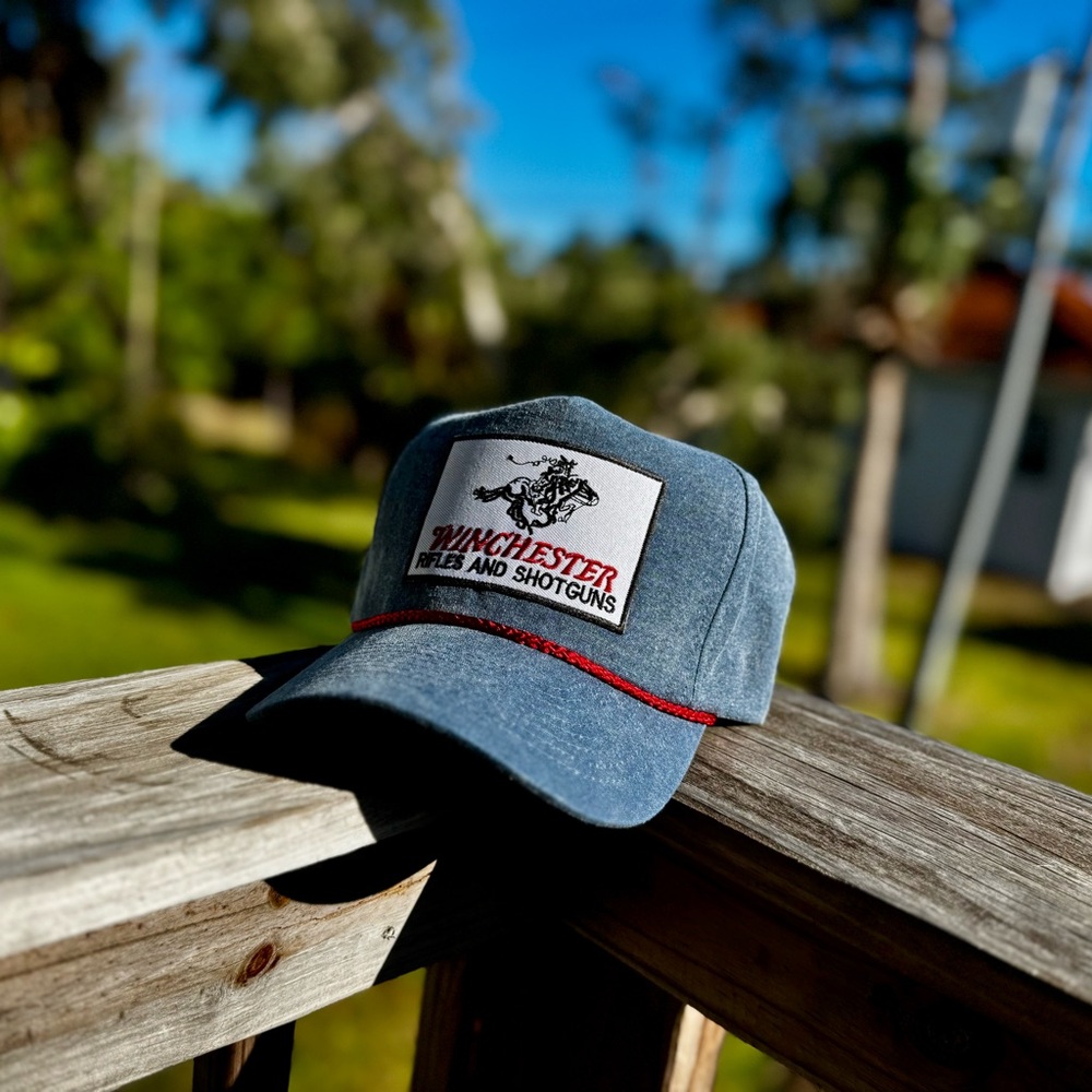 Handcrafted Winchester Embroidered Patch Trucker Hat